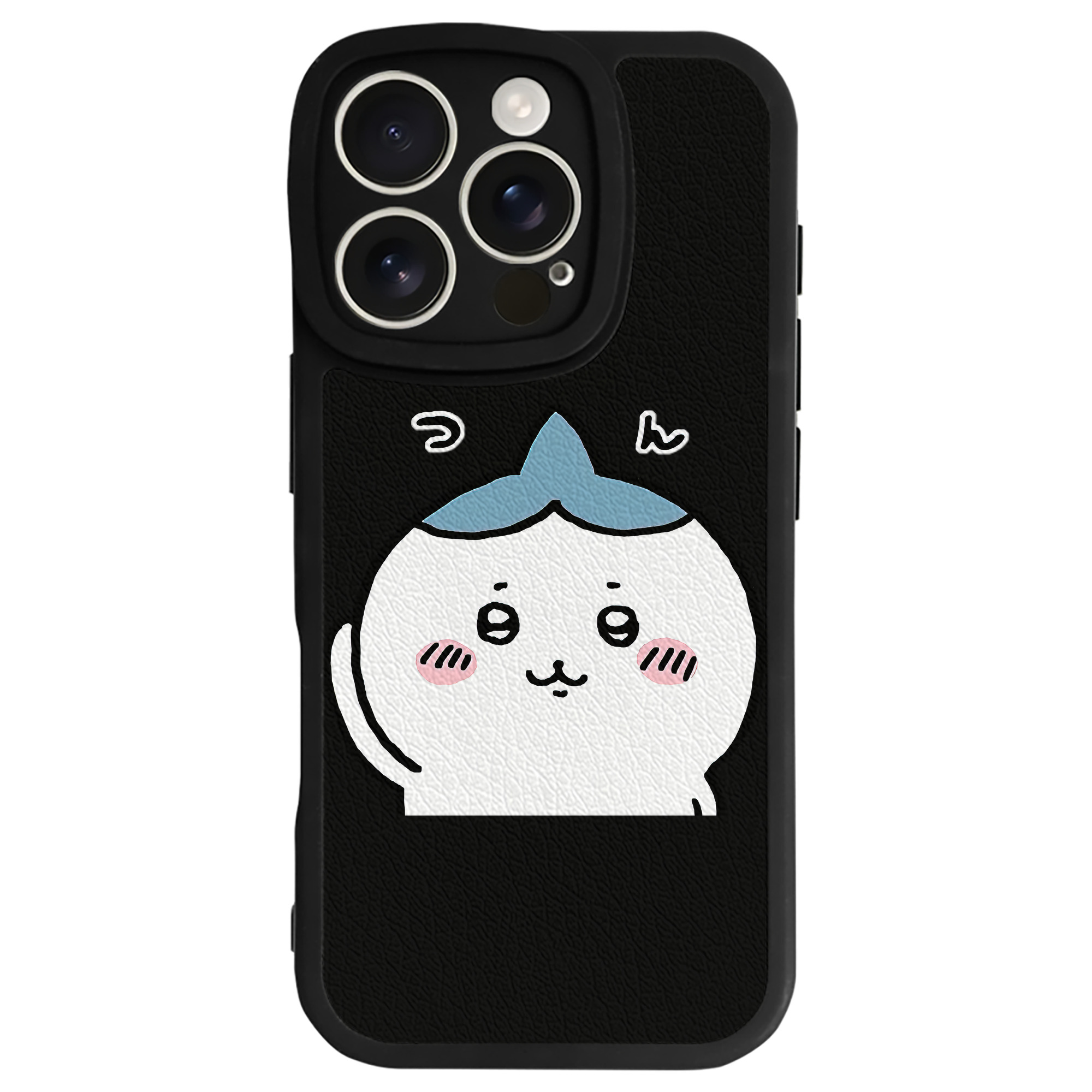 （画像用） ちいかわ ハチワレ Chii-kawa hachiware 【iPhone 16シリーズ対応】シリコンスマホケース（レザー調） 材質：シリコン